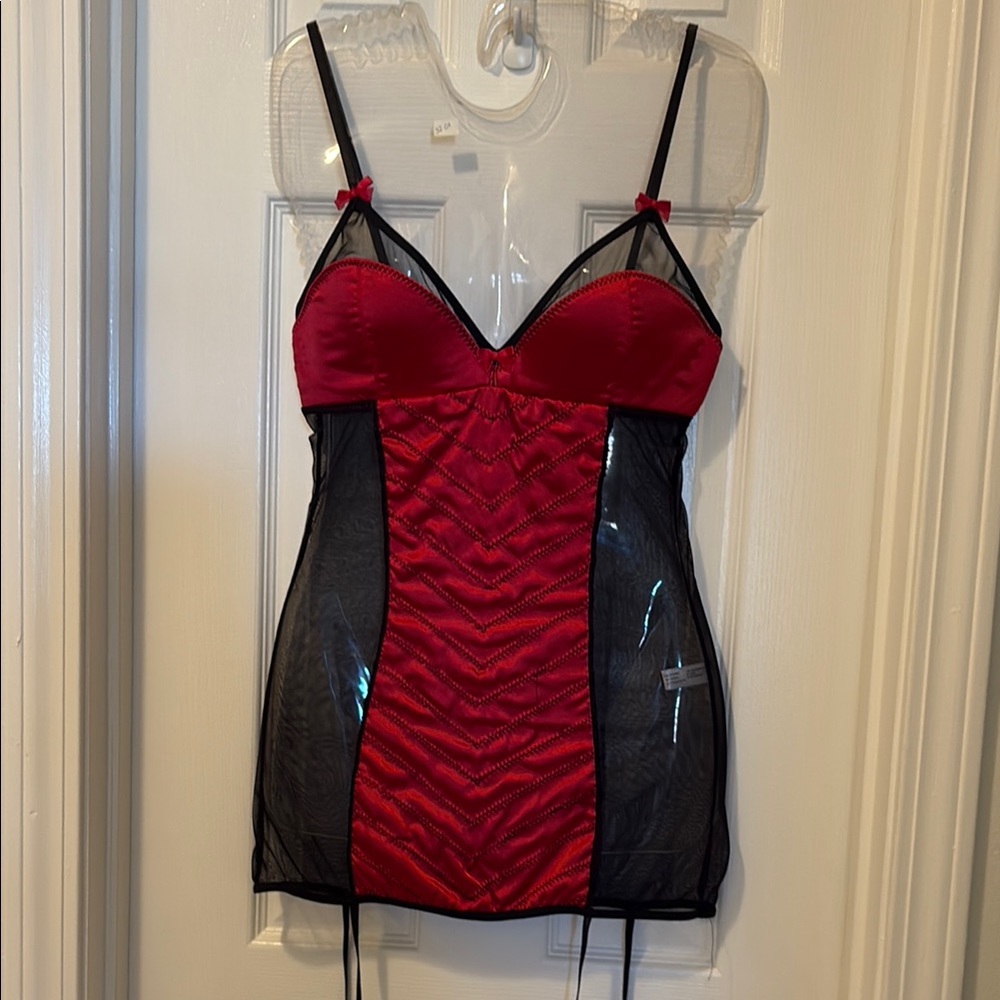 Red and Black Lingerie Dress